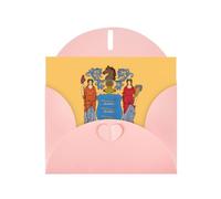 Cartes de vœux vierges avec enveloppes, motif drapeau du New Jersey, invitations élégantes, notes de remerciement