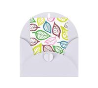 Cartes de vœux vierges avec lignes de feuilles, cartes de remerciement et enveloppes, 10,2 x 15,2 cm, #mariage, fête prénatale, fête.