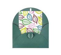 Cartes de vœux vierges avec lignes de feuilles, cartes de remerciement et enveloppes, 10,2 x 15,2 cm, #mariage, fête prénatale, fête.