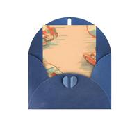 Cartes de vœux vierges avec poster de voiture, cartes de remerciement et enveloppes, 10,2 x 15,2 cm, et mariage, fête prénatale, fête.
