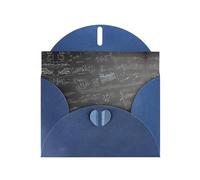 Cartes de vœux vierges en papier nacré avec motifs mathématiques, enveloppes pour remerciement, invitations