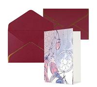 Cartes de vœux vierges imprimées avec attrape-rêves amérindiens, cartes d'anniversaire, cartes de condoléances avec enveloppes, cartes de Noël rouge foncé