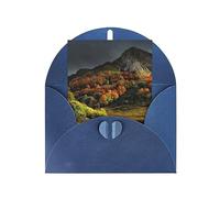 Cartes de vœux vierges imprimées végétation de montagne Cartes de condoléances vierges avec enveloppes Cartes de remerciement, cartes de mariage