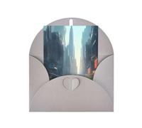 Cartes de vœux vierges The City On The Water, cartes de remerciement et enveloppes, 10,2 x 15,2 cm, #mariage, fête prénatale, fête.