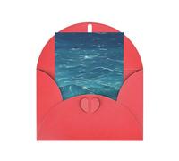 Cartes de vœux vierges The Deep Blue Sea, cartes de remerciement et enveloppes, 10,2 x 15,2 cm, et mariage, fête prénatale, fête.