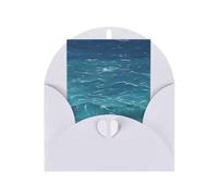 Cartes de vœux vierges The Deep Blue Sea, cartes de remerciement et enveloppes, 10,2 x 15,2 cm, et mariage, fête prénatale, fête.