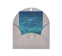 Cartes de vœux vierges The Deep Blue Sea, cartes de remerciement et enveloppes, 10,2 x 15,2 cm, et mariage, fête prénatale, fête.