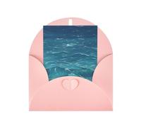 Cartes de vœux vierges The Deep Blue Sea, cartes de remerciement et enveloppes, 10,2 x 15,2 cm, #mariage, fête prénatale, fête.