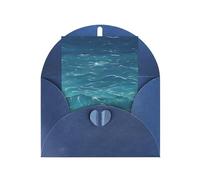 Cartes de vœux vierges The Deep Blue Sea, cartes de remerciement et enveloppes, 10,2 x 15,2 cm, #mariage, fête prénatale, fête.