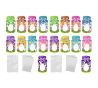 Cartes d'échange de Pâques, styles de bocaux, texture de papier adaptée pour les fêtes scolaires et les décorations de festival