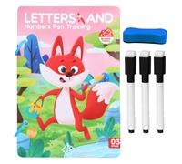 Cartes d'entraînement au contrôle du stylo - Jeu d'apprentissage réutilisable pour d'âge préscolaire, jeu d'activités de traçage et d'écriture avec stylo effaçable, multicolore, étude en