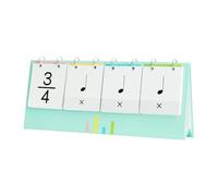 Cartes d'entraînement au rythme du piano - Cartes flash de musique - Outils d'apprentissage du rythme musical pour débutants et étudiants en musique - Facile à utiliser