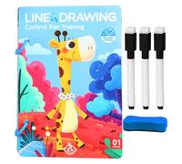 Cartes d'entraînement - Contrôle du stylo - Pratique d'écriture à la main réutilisable - Matériau de carte durable - Outil d'écriture spécial - Activité d'apprentissage amusante - Idéal pour les