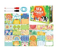 Cartes d'entraînement pour Guider Le Stylo | Carnet de Travail interactif pour l'écriture - Cartes d'entraînement d'écriture pour Guides de Stylo pour | pour Filles d'âge préscolaire