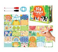 Cartes d'entraînement pour poignée de stylo - Cahier d'écriture interactif | Cartes d'exercice d'écriture et de maîtrise de stylo pour - 2-6 ans garçons et filles tout-petits et maternelles