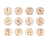 Cartes D'étape De Bébé Découpes En Bois Cartes En Bois Jalon Mensuel Bébé Souvenirs De Nouveau-né Blocs Gravés Jalons Anniversaire Prendre Un Bain Carte De Stockage Nouveau Née
