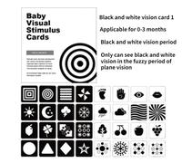 Cartes D'éthiculation Visuelle Montessori Noir Et Blanc Pour Bébé,Carte Flash Pour Les Grands Abonnés,Jouets D'apprenticumbria Pour Enfant - Type 16pcs 0-3 Months