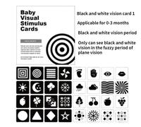 Cartes D'éthiculation Visuelle Montessori Pour Bébé,Jouet Noir Et Blanc Pour Les Grands Abonnés,Cartes Flash D'apprenticumbria Pour Enfant - Type 16pcs 0-3m #A