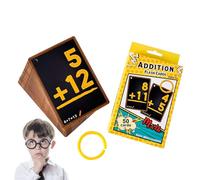 Cartes d'étude arithmétique - Jeu de chiffres vibrants, outils de comptage ludiques, pratique des mathématiques engageantes | Lot créatif de 50 cartes pour développer la confiance numérique, la