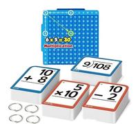 Cartes d'étude de pratique d'arithmétique pour l'école à domicile - Aide à l'apprentissage des mathématiques pour les compétences logiques et les activités d'engagement - Multifonction - Exercice