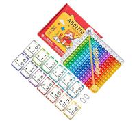 Cartes d'étude de pratique d'arithmétique pour l'école à domicile - Aide à l'apprentissage des mathématiques pour les compétences logiques et les activités d'engagement - Cartes d'exercice