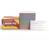 Cartes d'étude des questions de pratique LMSW 2025-2026 : préparation aux examens de maîtrise ASWB et questions de test d'entraînement [Cartes en couleur]