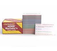 Cartes d'étude LBSW : préparation à l'examen de travail social pour l'examen de licence ASWB Bachelors avec questions de test pratique [Cartes en couleur]