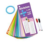 Cartes d'étude mathématiques portables pour les enfants d'âge préscolaire Cartes de pratique des opérations inscriptibles Outil d'éducation précoce Toutes les opérations Cartes effaçables