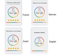 Cartes d'évaluation NFC Google Android/IPhone Appuyez sur URL Écriture des cartes d'évaluation des entreprises sociales Hebrew