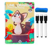 Cartes d'exercices pour guider le stylo | Jeu éducatif pour guider le stylo et la promotion précoce, apprendre à écrire amusant avec activités d'exercice pour les d'âge préscolaire et les