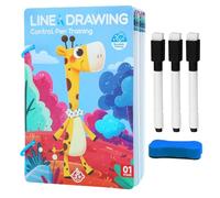 Cartes d'exercices pour Guider Le Stylo | Kit d'entraînement précoce pour l'écriture Manuscrite, Livre d'apprentissage de Jeu interactif, développement des compétences pour Les d'âge