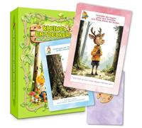 Cartes d'exploration d'extérieur pour enfants à partir de 5 ans - 55 cartes à jouer + feuille d'autocollants et disque tournant - Favorise l'autonomie et l'attachement naturel chez les enfants