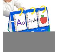 Cartes didactiques de l'alphabet, cartes éducatives, jeu portable pour le temps de jeu à la maison pour de 3 à 8 ans Développement des compétences Voyage scolaire