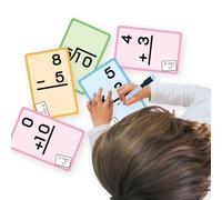 Cartes didactiques de mathématiques, cartes didactiques d'addition et de soustraction | Cartes flash de multiplication effacées pour l'enseignement à domicile : cartes de pratique et révision