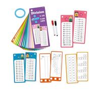 Cartes Didactiques Mathématiques, Cartes Didactiques d'apprentissage en Mathématiques - Jeux De Mathématiques pour avec Anneau | Jeux De Voyage, Cartes Flash Numériques, Jouets Mathématiques