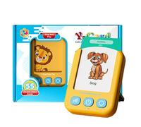Cartes Didactiques Parlantes - Cartes Didactiques Parlantes Enfants Tout-petits - Carte de cognition d'éclairage | Lecteur de cartes avec 55 cartes flash pour garçons et filles de 2 à 6 ans, jeu