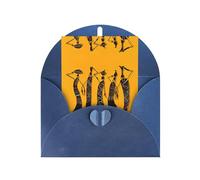 Cartes d'impression créative de culture africaine avec enveloppes, boucle d'amour verticale, papier nacré, emballage de vacances