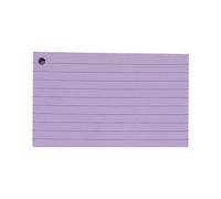 Cartes d'index lignées avec anneaux de reliure, cartes d'étude, notes de vocabulaire, papier ligné avec anneaux de reliure, vocabulaire d'étude pour étudiants