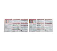 Cartes d'interprétation du rythme, guide de référence de poche ACLS avec 12 outils d'analyse ECG, feuille de triche pour l'arythmie cardiaque pour bloc AV et identification des blocs de branches