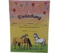Cartes d'invitation d'anniversaire 12 chevaux Invitations avec 12 enveloppes