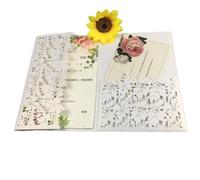 Cartes d'Invitation de Mariage Kit De 50 Cartes D'invitation Mariage À Trois Volets Découpées Au Laser, Feuilles Vertes Et Bleu Marine, Pochette Personnalisée Pour les fêtes(White1,Cover and envelope)