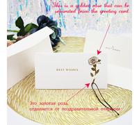 Cartes D'invitation De Mariage Pop Up 3d,Carte Cadeau Pour Amoureux De La Saint-Valentin,Fleur Pour Petite Amie,Enseignant,Fête Des Matières - Type Rose Best Wishes
