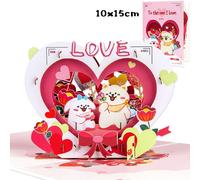 Cartes D'invitation De Mariage Pop Up 3d,Carte Cadeau Pour Amoureux De La Saint-Valentin,Fleur Pour Petite Amie,Enseignant,Fête Des Matières - Type The One I Love