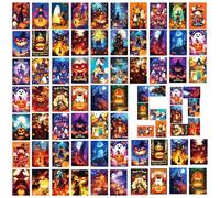 Cartes d'invitation d'Halloween - Château squelette d'Umpkin Ghost Deck | Cartes d'invitation drôles sur le thème de l'horreur de 50 paquets avec motifs