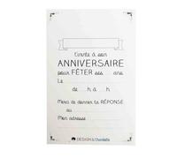 Cartes d'invitation et enveloppes 13x8,5 cm 8 pièces