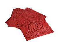 Cartes d'invitations à Coupure 10pcs, Feuilles Intérieures Vierges, Conception Haut de Gamme, qualité Premium (Modèle de mariage)