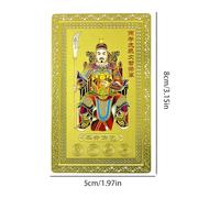Cartes du Nouvel An chinois, carte de dieu de la richesse avec des caractères anciens, symbole traditionnel fait à la main pour la prospérité et la culture