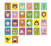 Cartes Éclair Animaux | Jeu d'apprentissage de l'Alphabet pour Jeunes - Jeux Développement Petite Enfance pour Vocabulaire Maison Interaction Parent-Enfant Expression Salle de Classe