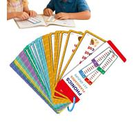 Cartes Éclair de Phonétique | Jouets Éducatifs Orthographe Recto Verso | Apprentissage Lecture pour école Maternelle Maison - pour Filles Garçons École Maison Voyage Garderie