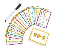 Cartes Éducatives Alphabet, Cartes Éducatives Colorées pour Apprentissage Lettres, Flash Interactives pour Reconnaissance de l'Alphabet pour École Maternelle, Préscolaire et Classe de